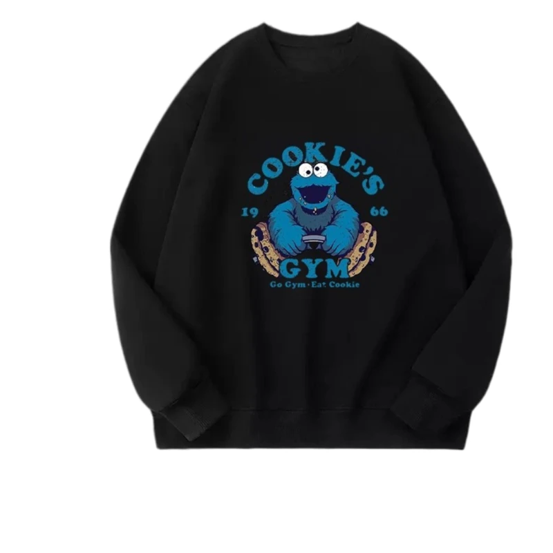 

The new Sesame Street printed round-neck hoodie for the 2025 autumn/winter season is a trendy couples top for both men and women