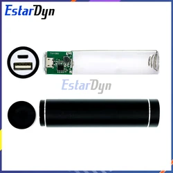 Estadyn Metal Power Bank DIY Kit Storage Case Box Free welding Suit 1X 18650 Battery 5V 1A USB External Charger smart phone