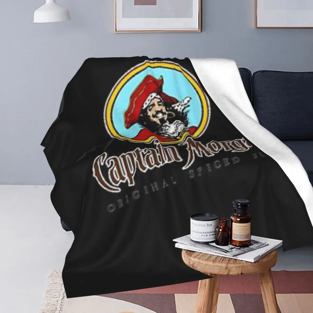 CAPTAIN MORGAN Blankets Flannel Multi-function Throw Blankets Sofa Throw Blanket For Couch Bedding Office Throws Bedspread Quilt