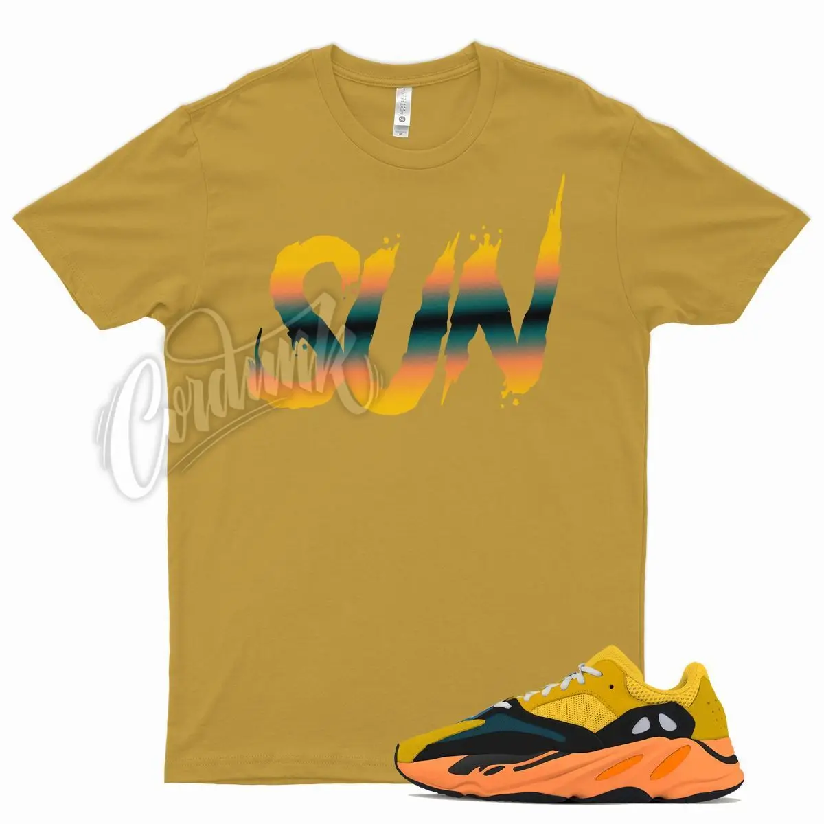 Gold SUN T Shirt to match YZ 700 Sun - Azareth Wave Runner Inertia Salt