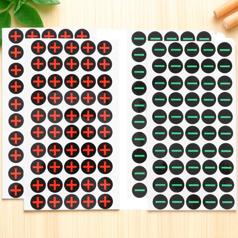 Polarity Stickers Waterproof Self Adhesive Safety Decals For Electrical Machine Equipment Minus Markers