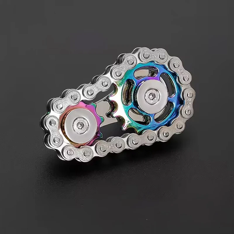 سلسلة معدنية والعتاد النخيل سبينر ألعاب متململة تململ سبينر مكتب الإجهاد الإغاثة اللعب اليد سبينر EDC للكبار هدية