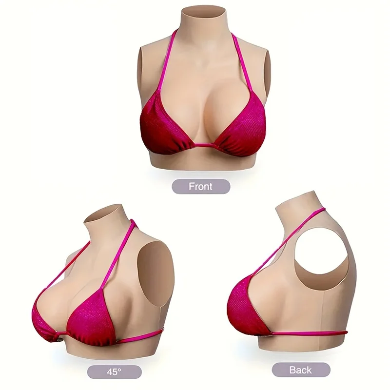 Silicone Breast Forms Boobs Sissy Fake Chest Male To Female Breastplates for Mastectomy Transvestite Crossdressing Cosplay