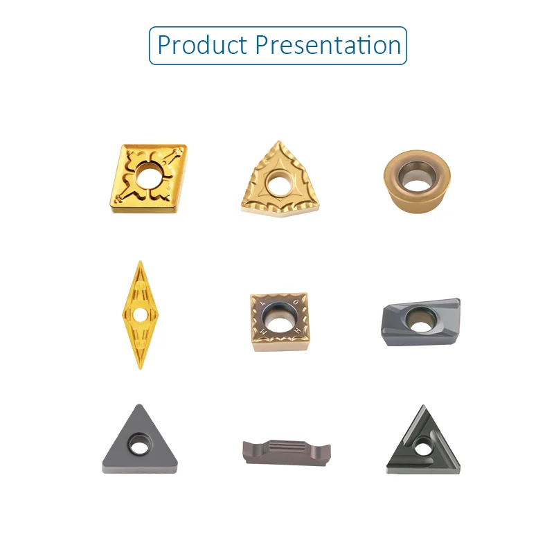Imagem -04 - Hengxin Cnc Torno Ferramentas de Corte Inserções de Cermet de Carboneto Tngg160402rp Tngg160404r Tngg160402lp Tngg160404l Tngg160408l Tngg 10 Pcs