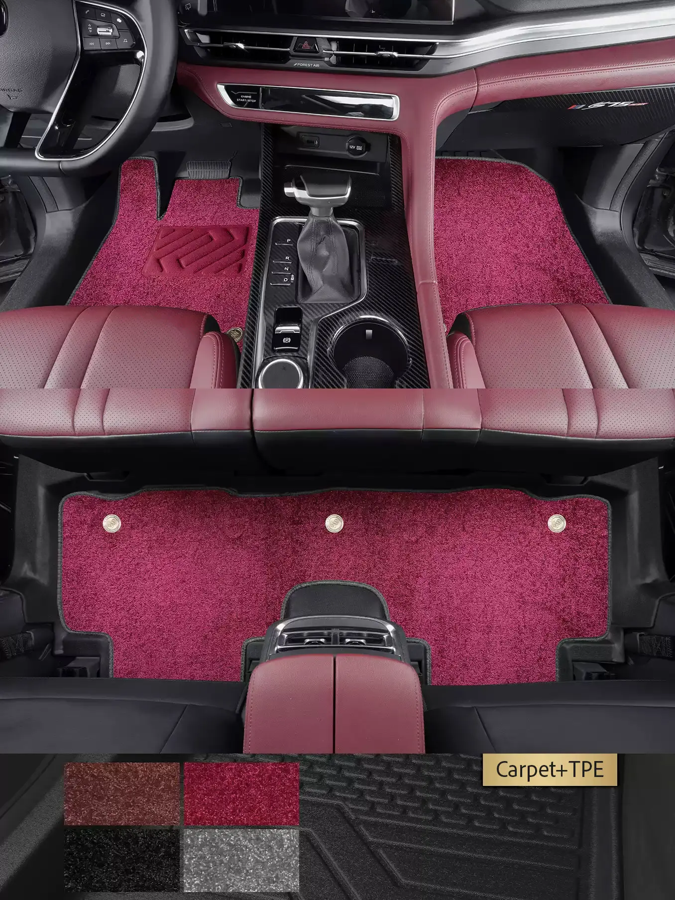 Left-Hand Drive Car Custom Fit Floor Mat For CHANGAN CS75 PLUS 2025 Hanging Accel All-Weather Floor Liner Full Coverage Foot Mat