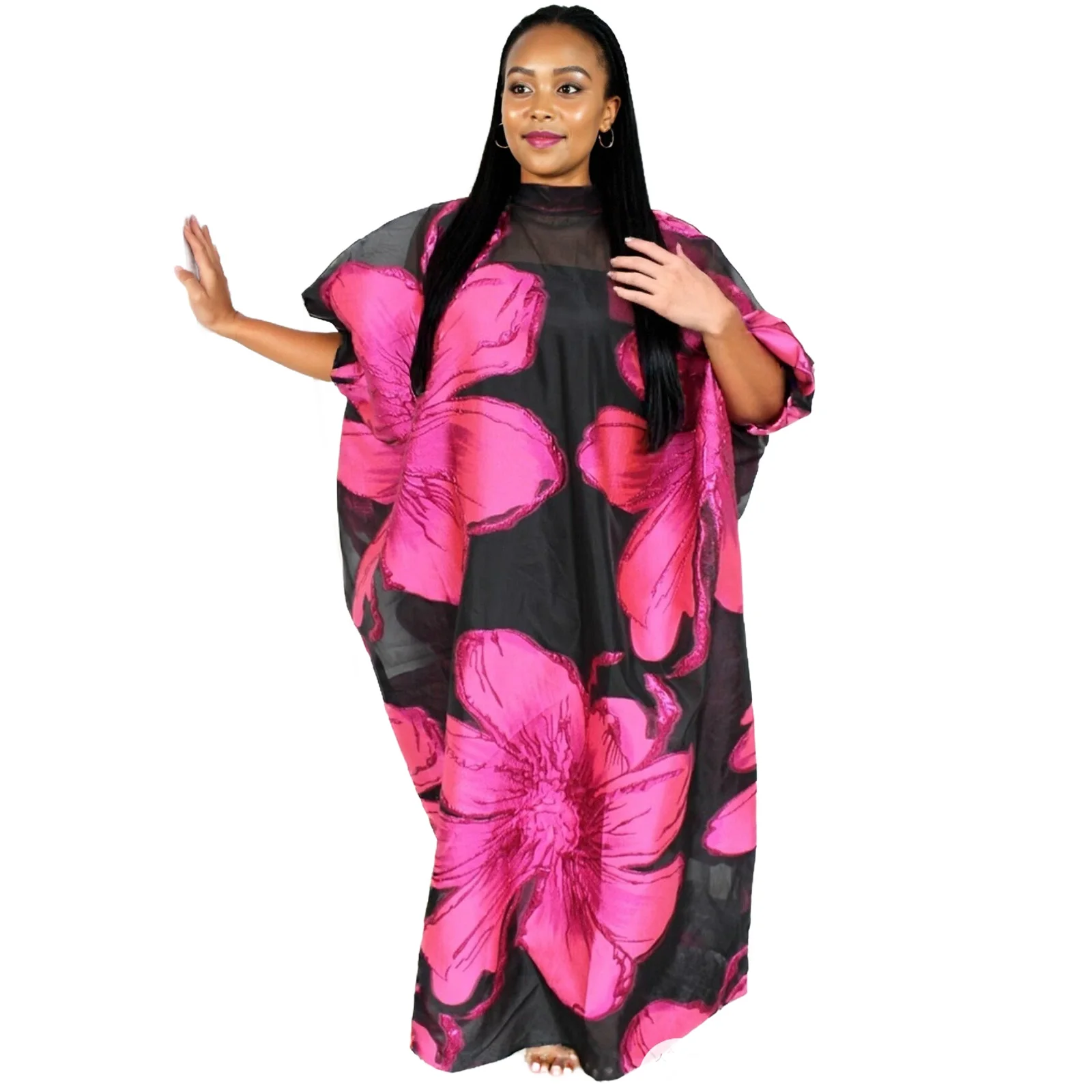 Tenue africaine pour femmes Abaya broderie grande taille robe d'église de fête élégante