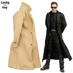 1/6 Scale Men's Long Trench Coat Windbreaker Jacket Models for 12in Action Figure Toy Collection
