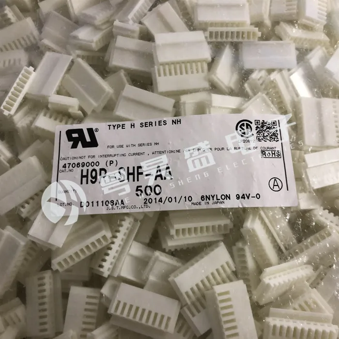 20pcs original new Connector H9P-SHF-AA 9PIN rubber shell 2.5mm spacing