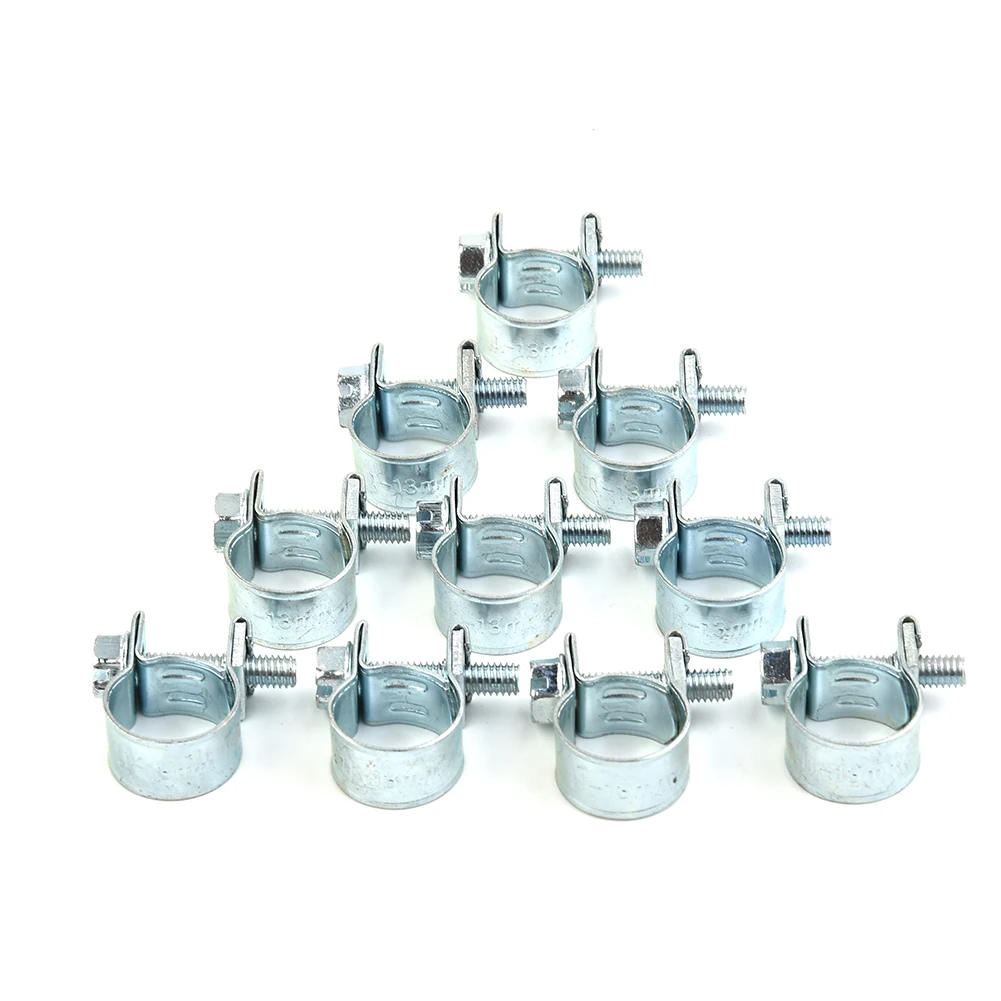 11-13mm/13-15mm Hose Clips Mini Clip Fuel Line Clamps Fuelline Mini Hose Clips Nut And Bolt Portable Excellent