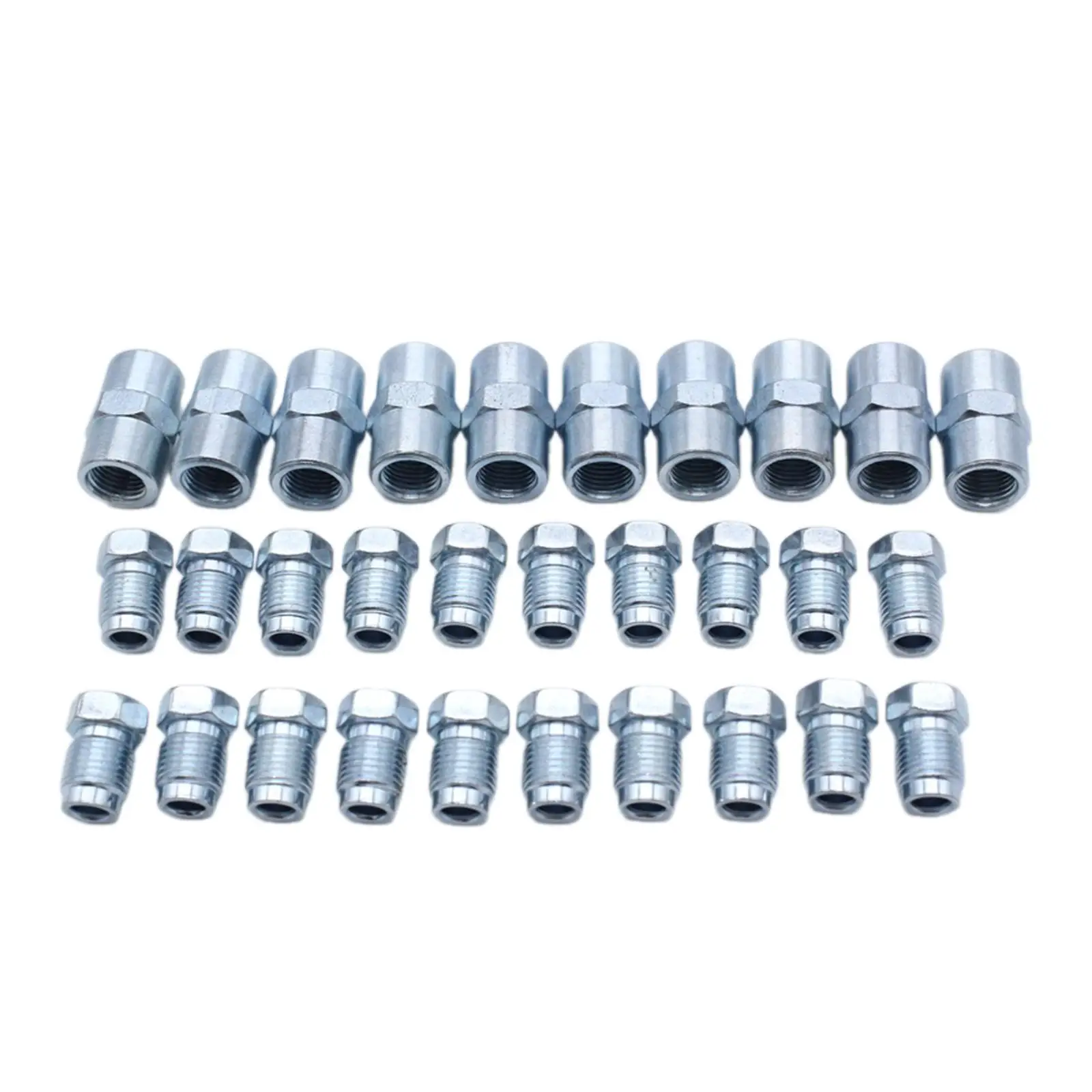 10 Sets Brake Line Fittings Sturdy Easily Install Premium Replacing Threads Brake Fittings Assortment for 4.75mm Brake Tube