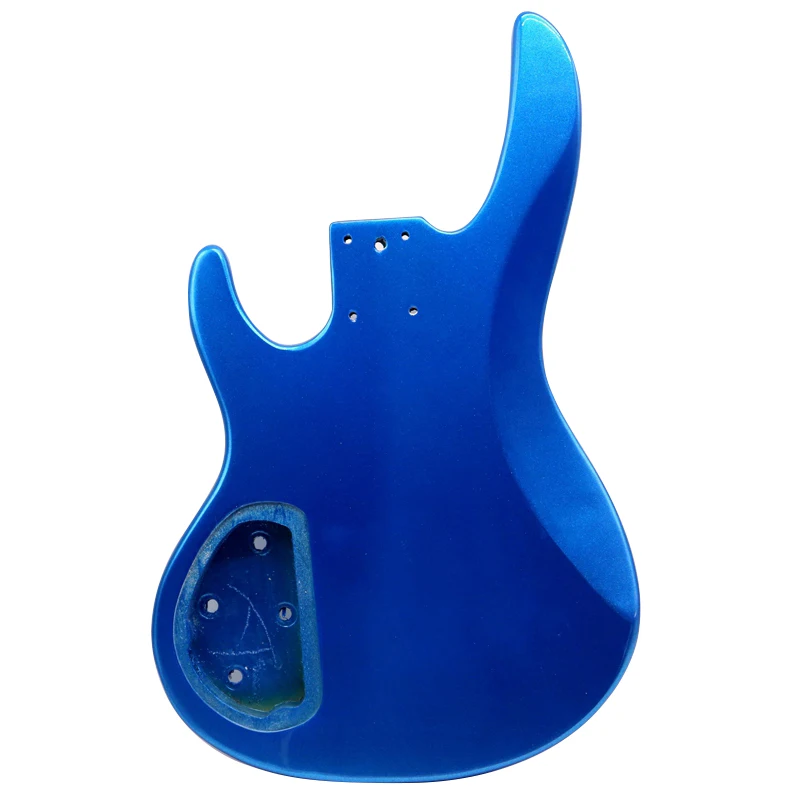 metallic blue color Poplar wood electric bass guitar body