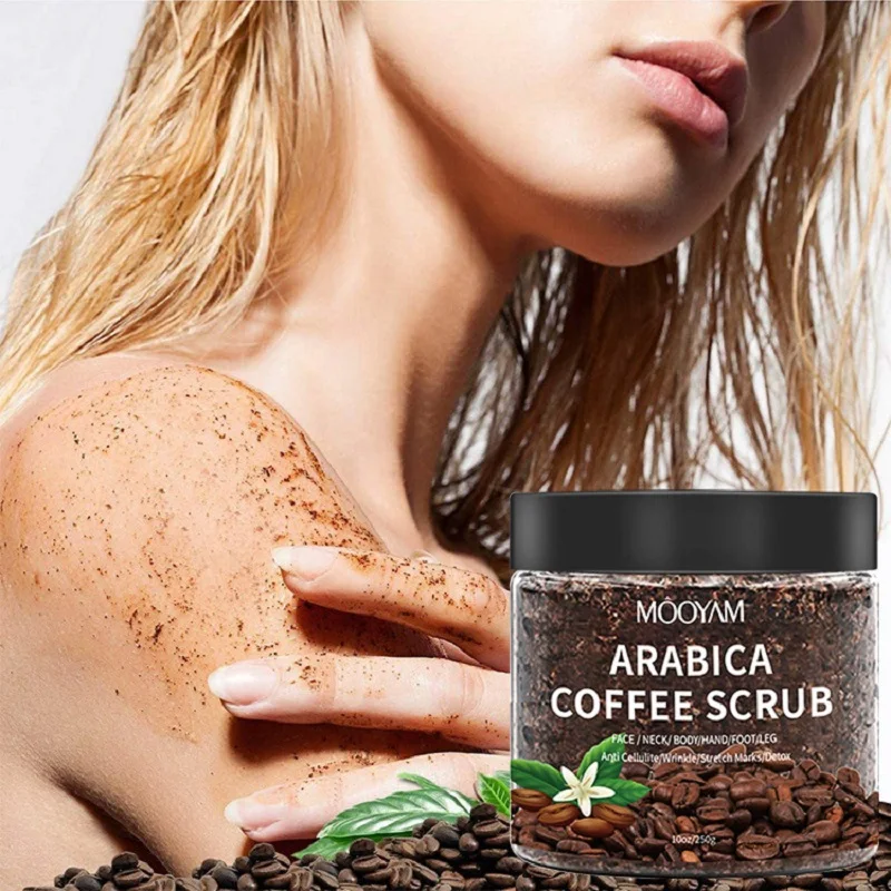 Arabica Coffee Exfoliating Body Scrub Exfoliator Dead Sea Salt Coffee Scrub Exfoliator Cellulite Remover For Face Body Legs Foot