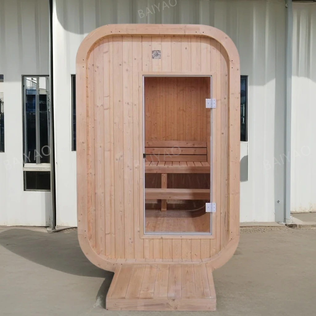 High Quality Traditional Stove Heater Outdoor Wood Burning Panoramic Steam Sauna Room