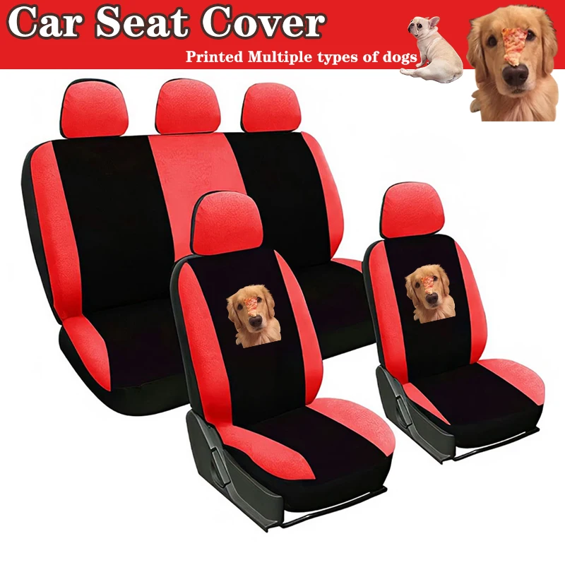 Multiple types Dogs Printed High Quality Universal Seat Covers for Car Front/Full Car Seat Cover Car Seat Protection Covers