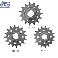 520 15T 16T 17T Tooth Drive Front Sprocket Gear Pinion For KT/M Du/ke 690 Du/ke 790 Du/ke890 790 Adventure 690 Enduro 620 LC4 MX
