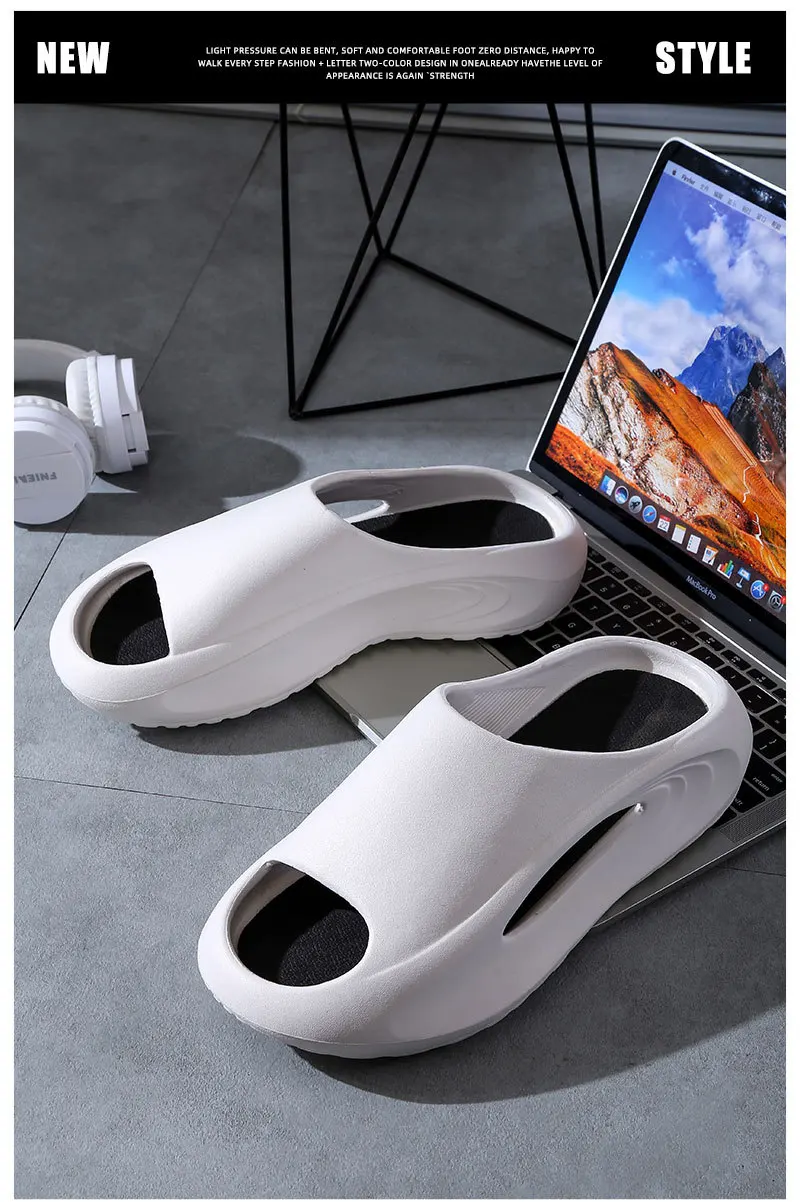 Fashionable Outdoor Sports Slippers Thick-Soled Unique Outdoor/Home Use Anti-Slip EVA Wear-Resistant Soft Sole Men's & Women's