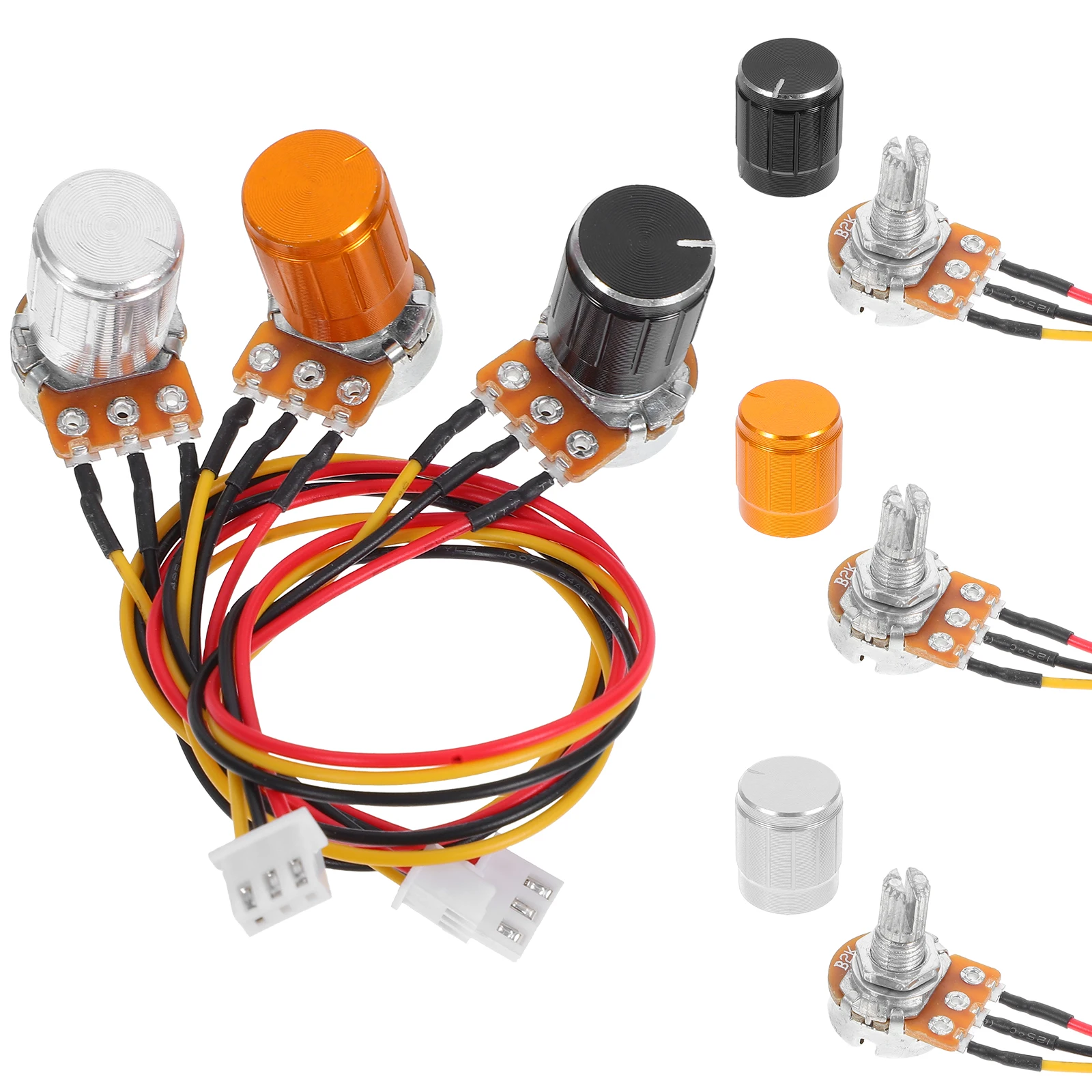 

3 set Knob Potentiometer WH148 20CM Wire Iron Precision Rotary Encoder Conductive Signal Control Guitar Accessories