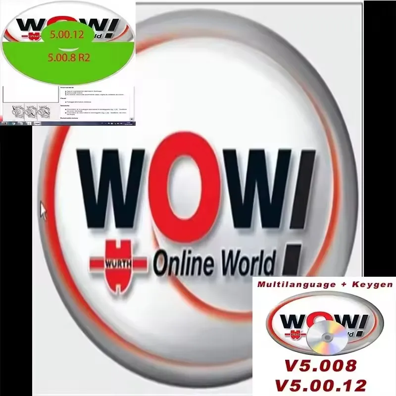 

2024 Latest W-ur-th WOW V5.00.12 WOW 5.00.8 R2 Hot Multilingual Software with Keygen for Multidiag Car Diagnostic Tool Tcs