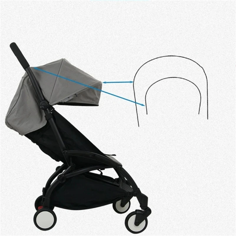 Eisenrahmen für Yoyo Yoya Kinderwagen, Sonnenschutz, Kinderwagenoberteil, Stents, Stützhalterung, Babywagen-Schutzständer