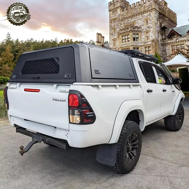 

EXTREME Pickup Truck Canopy Hardtop Black Topper Waterproof Aluminum Alloy Camper for Ford F150 Ranger Raptor