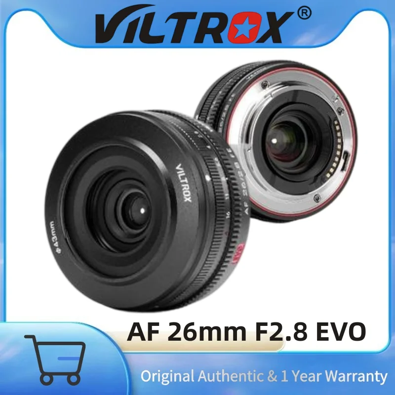 【NEW】Viltrox AF 26mm F2.8 EVO Full-Frame AutoFocus Premium Pancake Prime Ultra-Compact Lens for Sony E Nikon Z Mount