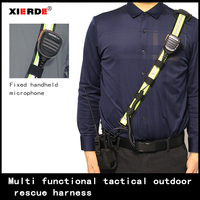 Walkie talkie shoulder bag, specialized for firefighting operations, , outdoor sports rescue strap tactical shoulder strap