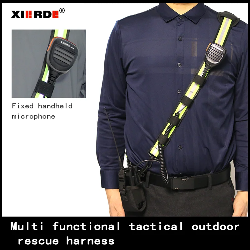 Walkie talkie shoulder bag, specialized for firefighting operations, , outdoor sports rescue strap tactical shoulder strap