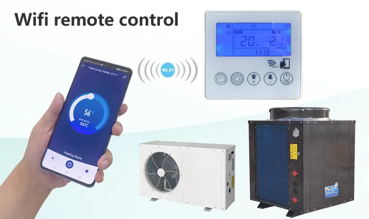 BEST SELL Low Price Heat Pump10KW 15KW 20KW 30KW R32 Mini DC Inverter Swimming Pool Water Heater App-Controlled