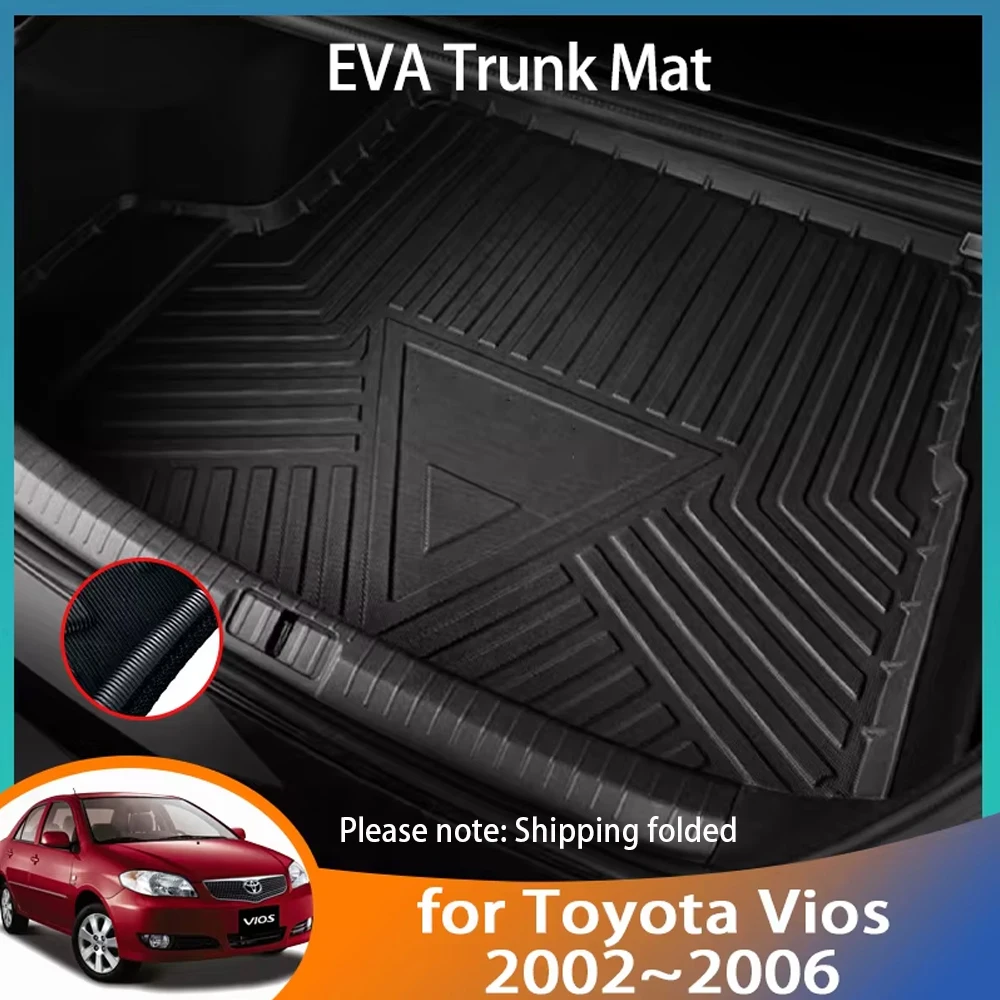 For Toyota Vios XP40 40 2002 2003 2004 2005 2006 NCP42 Accessorie EVA Car Rear Trunk Mat Floor Tray Liner Waterproof Carpet Mats