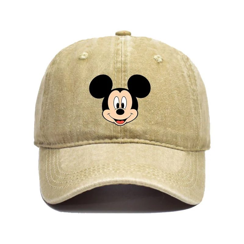 Unisex Vintage Washed Mickey Minnie Print Baseball Cap for Men Women Cartoon Trucker Hat Adjustable Snapback Casual Hip Hop Hat view 5