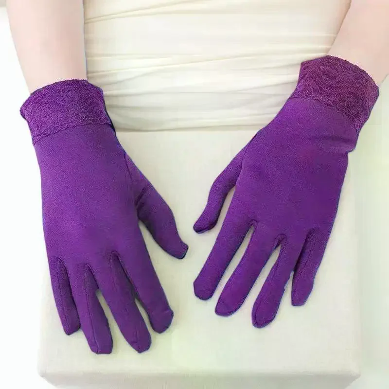 

Зимние теплые утолщенные женские велосипедные перчатки с пятью пальцами, винтажные свадебные перчатки для двора, небрендовые китайские материковые происхождения