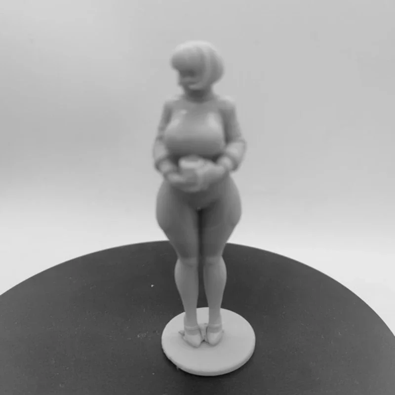 1/24 Scale 75mm Vertical Height Big Breasts and Fat Buttocks Resin Figure Assemble Model Kit Unassembled Unpainted Figurines Toy