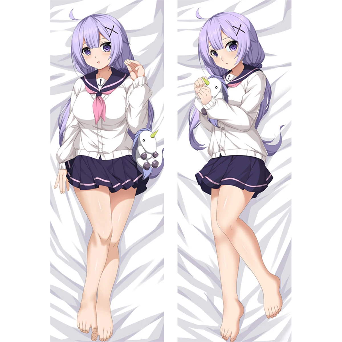 

Sexy Customize Hugging Body Pillowcase Anime Cosplay Dakimakura Pillows Case Otaku Azur Lane Unicorn Cover