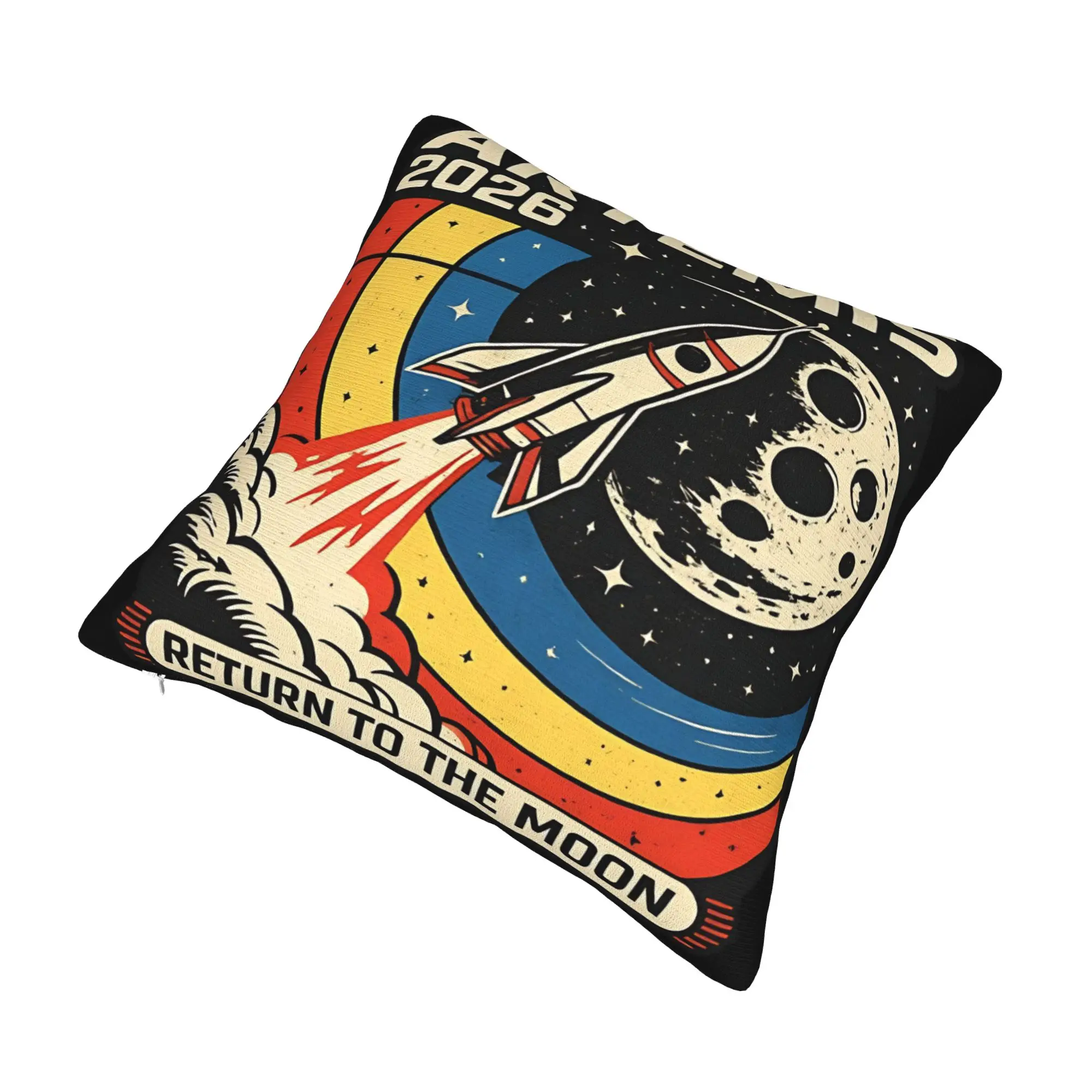 Decorative Pillowcase Artemis II Mission To The Moon 2026 Artemis 2  Living Room Throw Pillow Case Cover Zippered Multiple Sizes