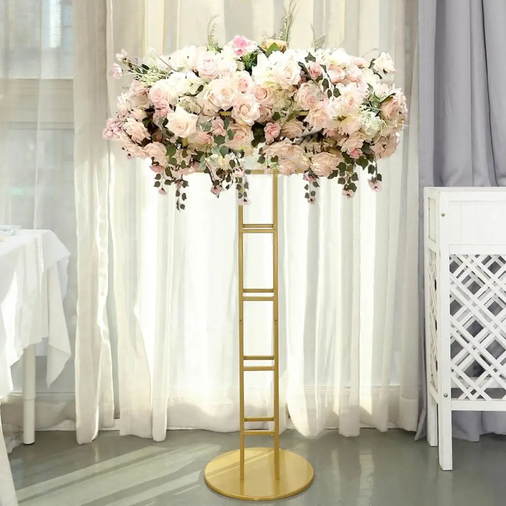 Wedding Road Lead Flower Centerpieces Stands Metal Frames Table Stand Floor Decoration Stand Round Arch Flower Stand For Event