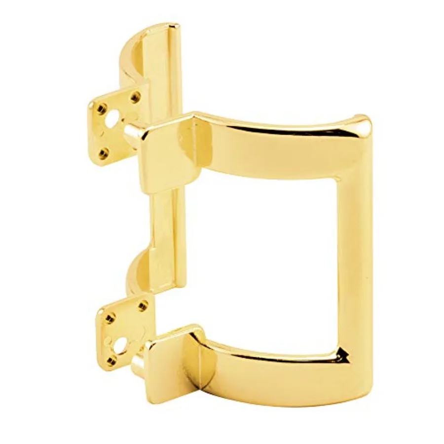 

M 6161 Shower Door Handle Set, 2-1/4 in. Hole Center Spacing, Bright Brass Finish, Diecast Material, Single Pack