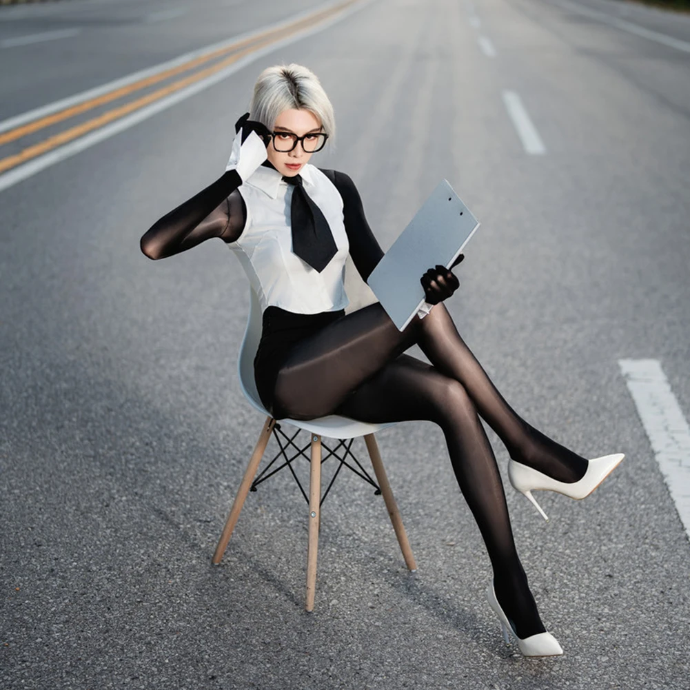 Повседневная одежда, комплект сексуального нижнего белья, чулки для тела с вырезами, масляные чулки 1 размера, подходят для всех сезонов, женская одежда