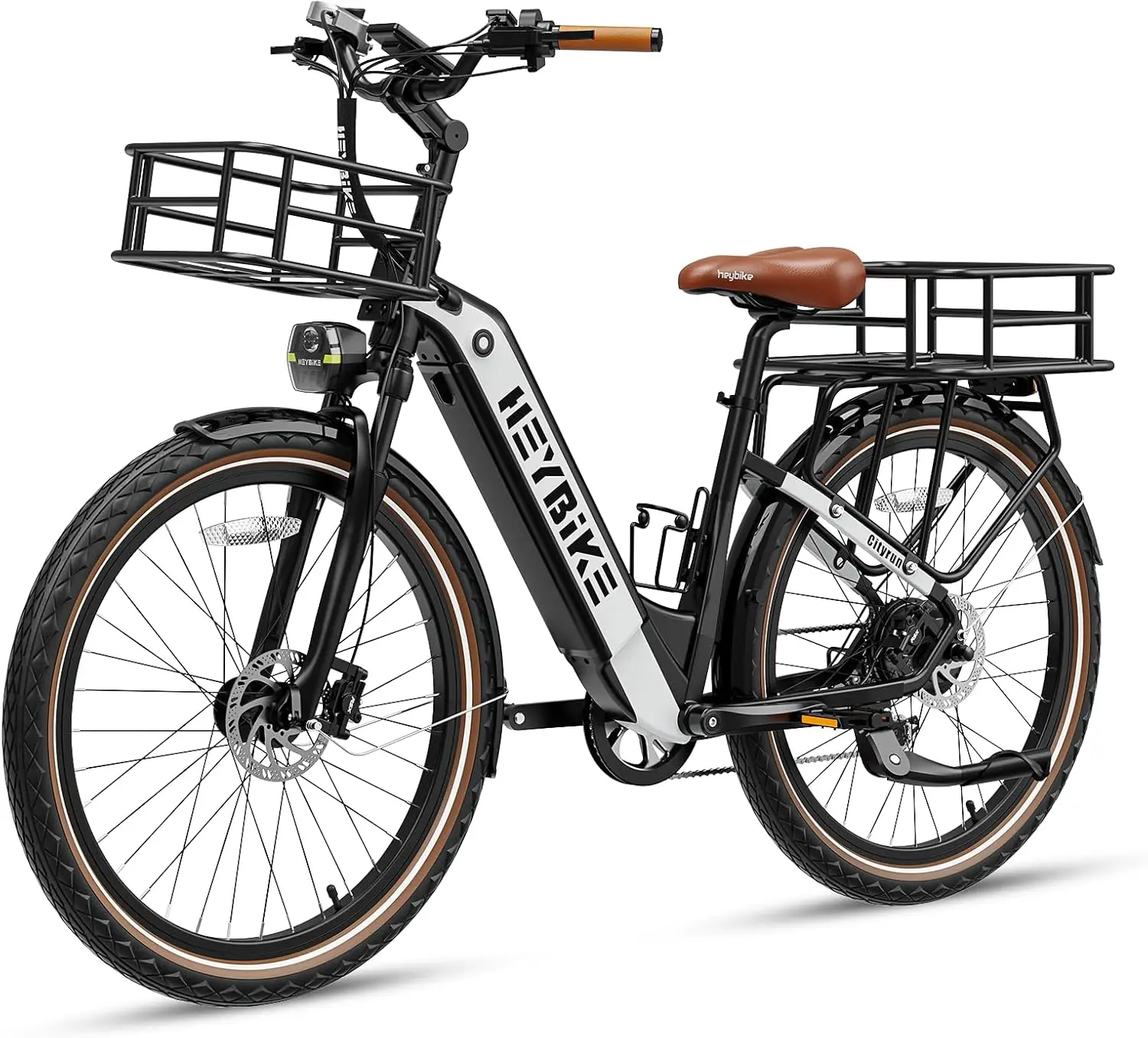 Electric Bike, 1000W Motor Peak City Cruiser Ebike, 48V 15Ah(720Wh) Battery, 60 Miles, Step-Thru Electric Bicycle