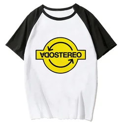 Soda Stereo t shirt women summer designer top girl Japanese manga harajuku clothes