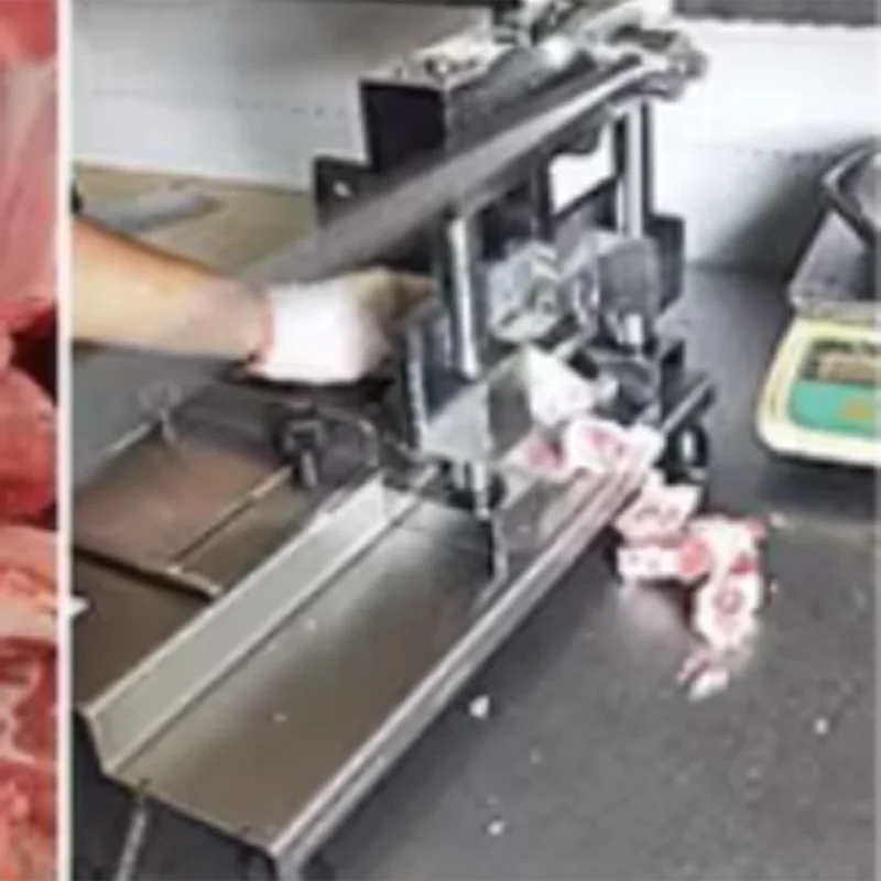 High Efficiency Hand Slicing Machine Meat Slicer Meat Bone Cutter Manual Ribs Chopper for Fish Chicken Beef Frozen Vegetables