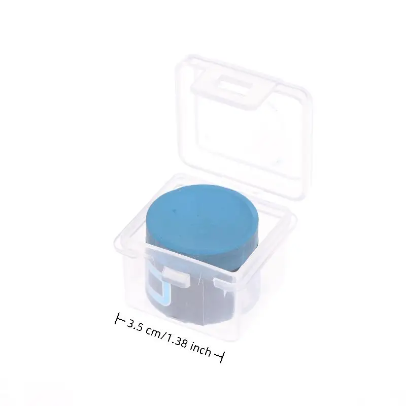 1Pc Mit Lagerung Box No-slip Billard Kreiden Pool Queue Kreide Snooker Einfach Pulver Billard Kreide Pool zubehör