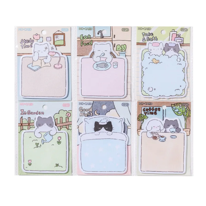 

Cute Cat Cloud Shape Post It Notes Diary Illustration Memo Pad Decorative Message Sticky Notes For Journal Scrapbook