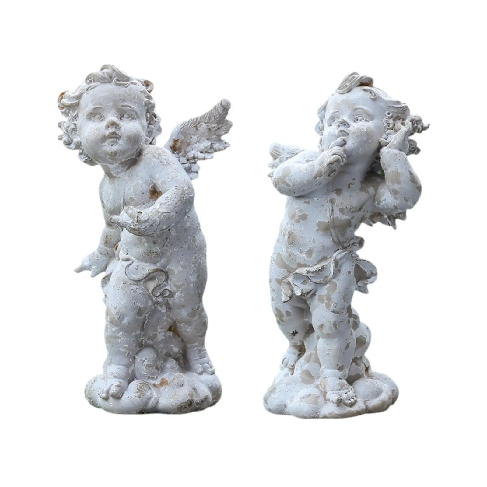 Angel Garden Statue Resin Outdoor Statue for Poolside Areas Backyard Outside