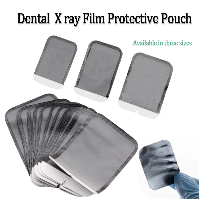 100Pcs Dental X Ray Film Barrier Envelopes Digital Phosphor Plate Protective Pouch Cover Bag Disposable Size #0 #1 #2