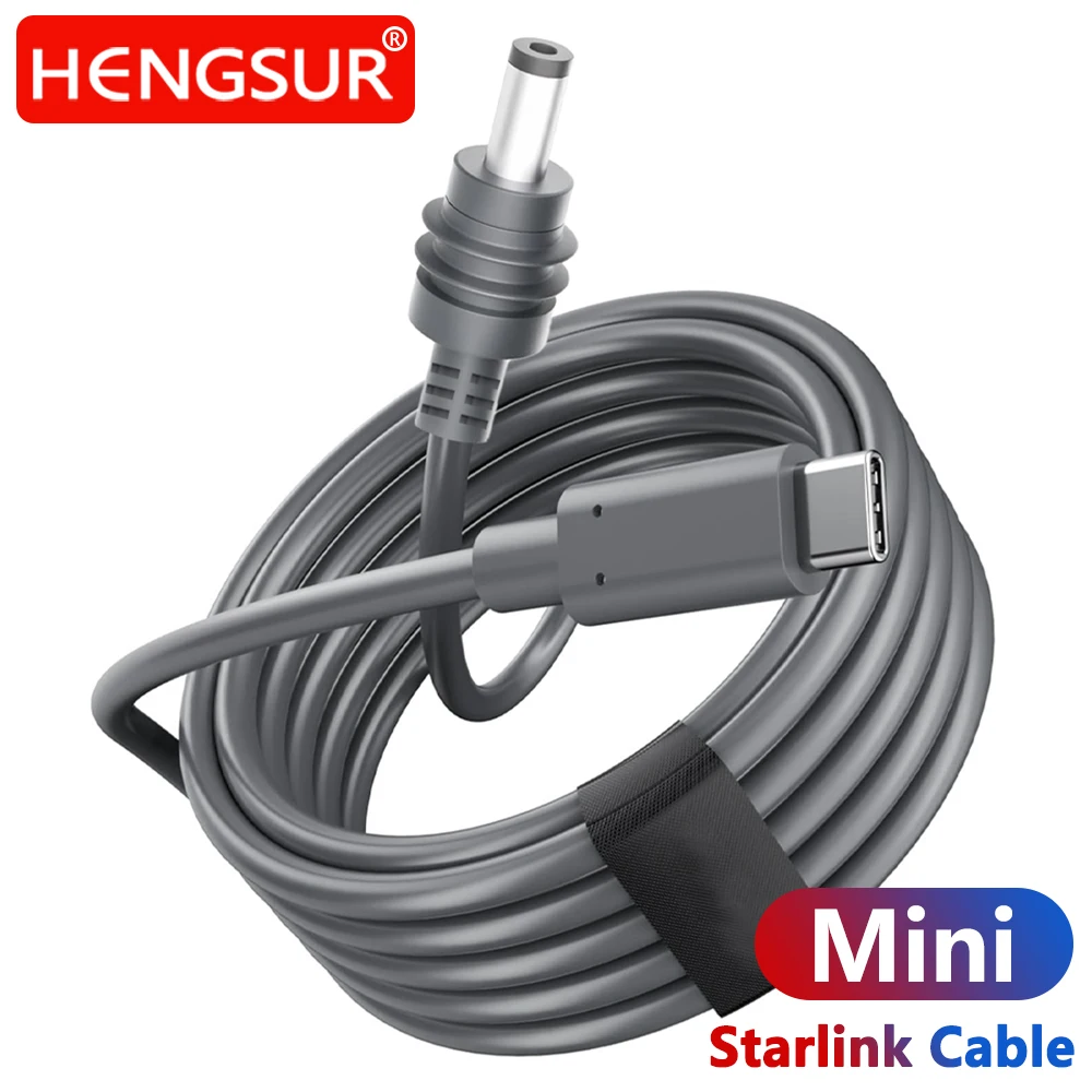 Starlink Mini USB-C to DC Cable 20V 65W PD Fast Charging Seal Design Compatible with Starlink Portable Satellite Internet Device