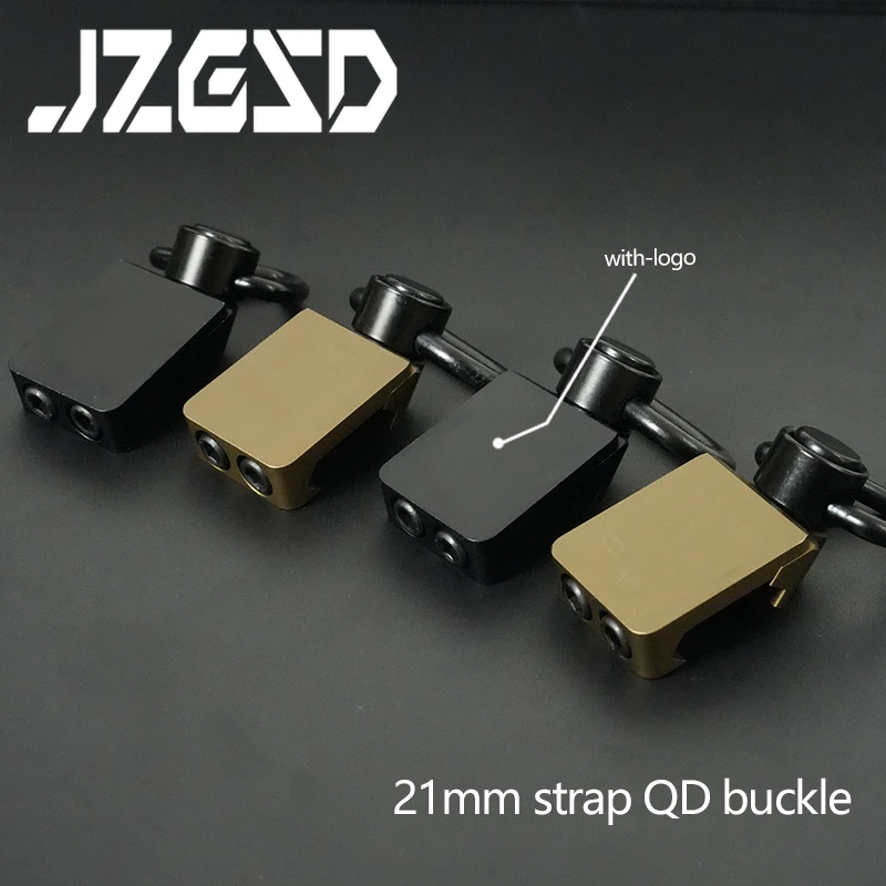 Tactical QD Sling Fixation Mount Aluminum Alloy 45° Offset Strap Buckle Mount Fit 20MM Rail Shoulder Strap Loop Button Mount