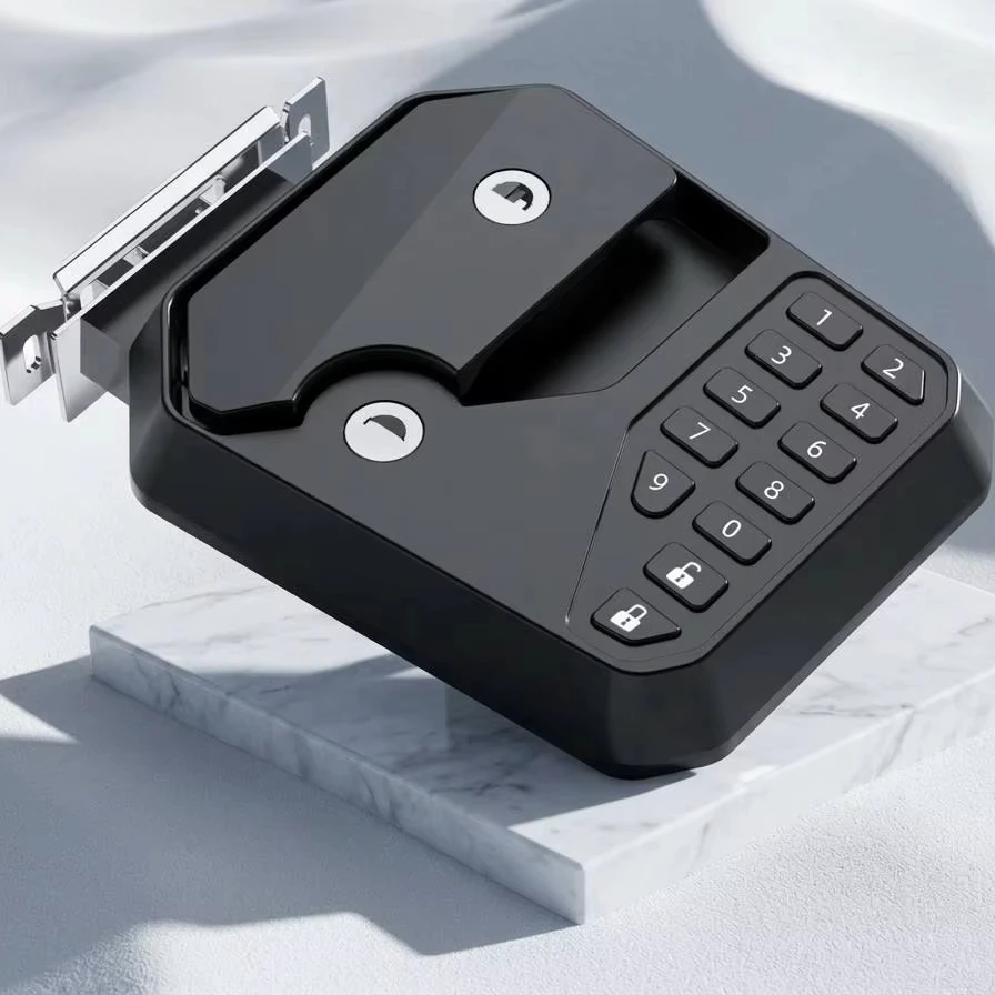 JD-RV1 RV Smart Lock Aluminum Alloy Combination Lock With For Password/Key/Remote Unlock Waterproof For Steel Door
