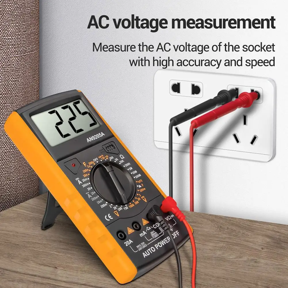 

DT9205A Digital Multimeter Auto Recognition & NCV Induction, Measures AC/DC Voltage, Current Electrical Tester for Electricians