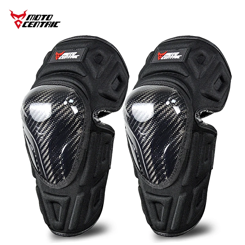 Motocentric Real Carbon Fiber Motorcycle Knee Pads Elbow Pads Mtb Knee Protection Mountain Bike Protector Motocross Kneepads