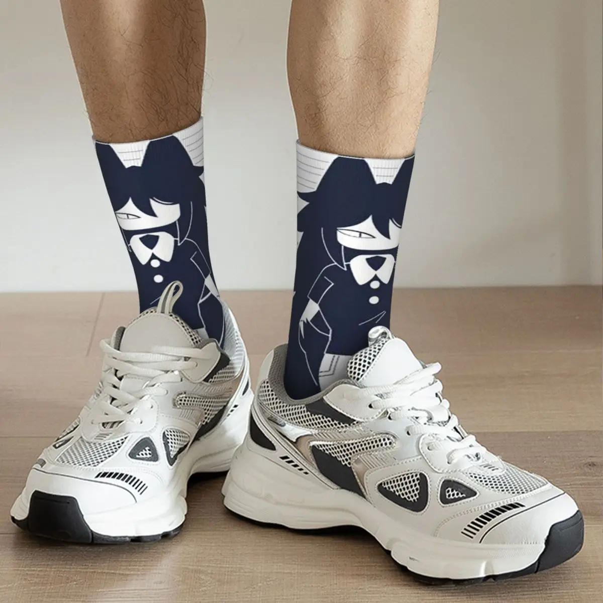 FPE Miss Circle Doodle Cartoon Game Socks Harajuku High Quality Stockings All Season Long Socks for Man Woman Valentine's Day
